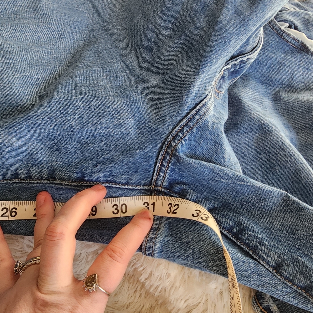Ana A New Approach mid rise boyfriend denim jeans distressed size 16 tall - Picture 11 of 11